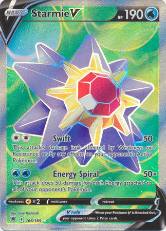 Sword & Shield: Astral Radiance: 166/189 - Starmie V - Full Art Ultra Rare