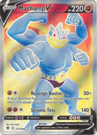 Sword & Shield: Astral Radiance: 171/189 - Machamp V -  Full Art Ultra Rare