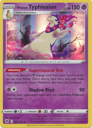 Sword & Shield: Astral Radiance: 052/189 - Hisuian Typhlosion - Holo Rare