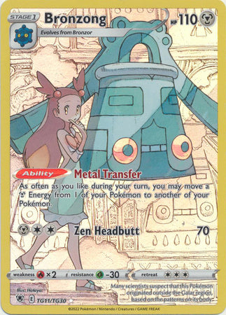 Sword & Shield: Astral Radiance:  TG11/TG30 -Bronzong -  Holo Rare