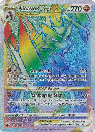 Sword & Shield: Astral Radiance: 196/189 - Kleavor VSTAR - Hyper Rare