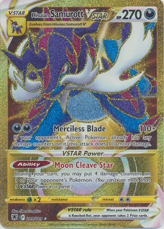 Sword & Shield: Astral Radiance: 209/189 - Hisuian Samurott VSTAR - Secret Rare