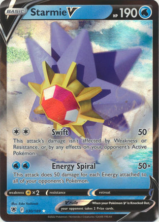 Sword & Shield: Astral Radiance: 030/189 - Starmie V - Ultra Rare