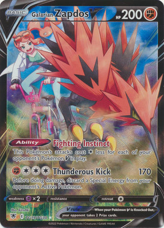 Sword & Shield: Astral Radiance:  TG19/TG30 - Galarian Zapdos V -Ultra Rare