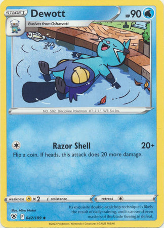 Sword & Shield: Astral Radiance: 042/189 -Dewott -  Uncommon