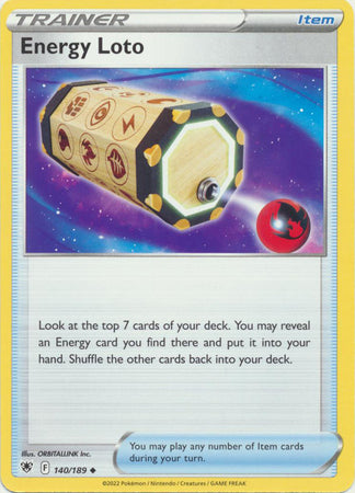Sword & Shield: Astral Radiance: 140/189 - Energy Loto - Uncommon