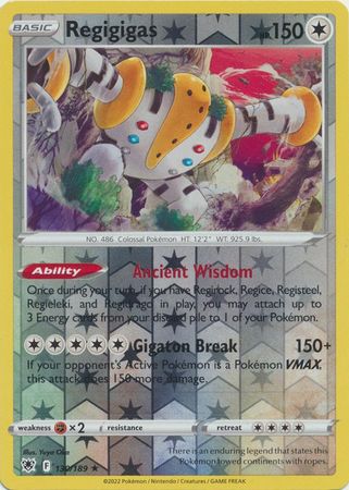 Sword & Shield: Astral Radiance: 130/189 - Regigigas - Holo Rare Reverse Holo