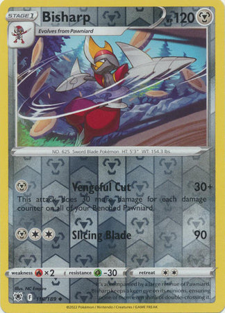 Sword & Shield: Astral Radiance: 116/189 - Bisharp - Uncommon Reverse Holo