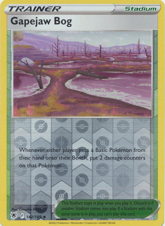 Sword & Shield: Astral Radiance: 142/189 -Gapejaw Bog -  Uncommon Reverse Holo