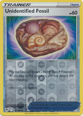 Sword & Shield: Astral Radiance: 157/189 - Unidentified Fossil - Uncommon Reverse Holo