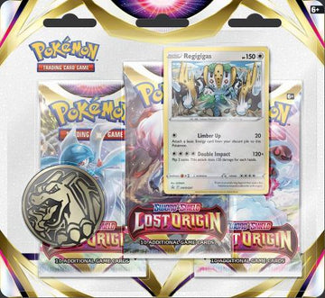 Sword & Shield : Lost Origin : 3 Pack Blister with Regigigas Promo (Pokemon)