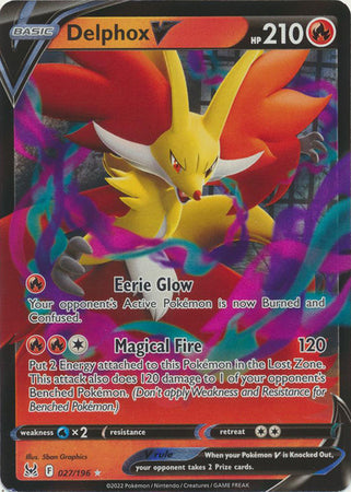 Sword & Shield: Lost Origin : 027/196 - Delphox V - Ultra Rare