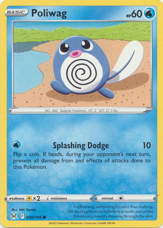 Sword & Shield: Lost Origin : 030/196 - Poliwag - Common