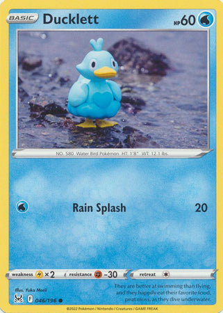 Sword & Shield: Lost Origin : 046/196 - Ducklett - Common