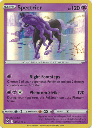 Sword & Shield: Lost Origin : 081/196 - Spectrier - Holo Rare