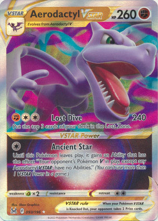 Sword & Shield: Lost Origin : 093/196 - Aerodactyl VSTAR - Ultra Rare