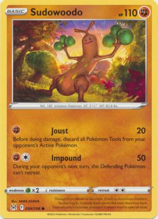 Sword & Shield: Lost Origin : 094/196 - Sudowoodo - Common