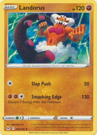 Sword & Shield: Lost Origin : 105/196 - Landorus - Rare