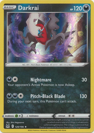 Sword & Shield: Lost Origin : 120/196 - Darkrai - Holo Rare