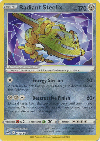 Sword & Shield: Lost Origin : 124/196 - Radiant Steelix - Radiant Rare