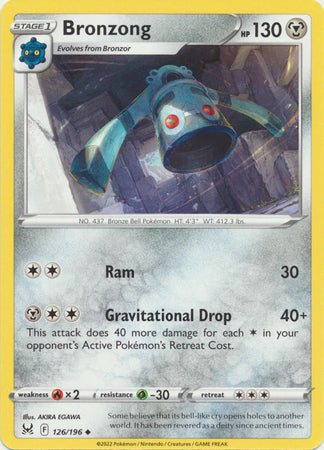 Sword & Shield: Lost Origin : 126/196 - Bronzong - Uncommon