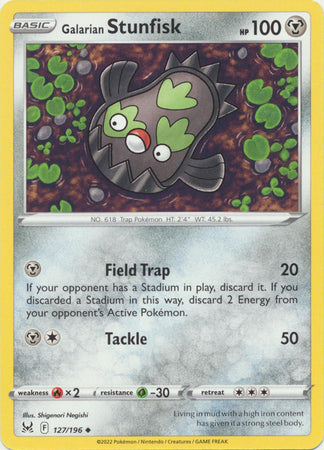 Sword & Shield: Lost Origin : 127/196 - Galarian Stunfisk - Uncommon