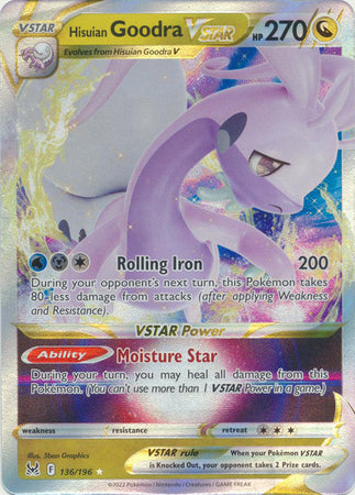 Sword & Shield: Lost Origin : 136/196 - Hisuian Goodra VSTAR - Ultra Rare