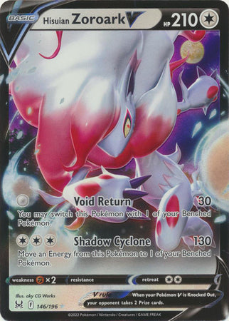 Sword & Shield: Lost Origin : 146/196 - Hisuian Zoroark V - Ultra Rare