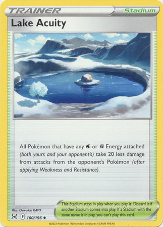 Sword & Shield: Lost Origin : 160/196 - Lake Acuity - Uncommon