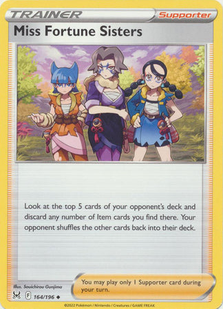 Sword & Shield: Lost Origin : 164/196 - Miss Fortune Sisters - Uncommon
