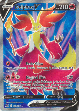 Sword & Shield: Lost Origin : 173/196 - Delphox V - Full Art Ultra Rare