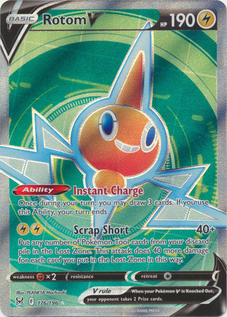 Sword & Shield: Lost Origin : 176/196 - Rotom V - Full Art Ultra Rare