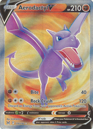 Sword & Shield: Lost Origin : 179/196 - Aerodactyl V - Full Art Ultra Rare