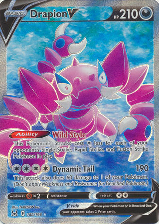 Sword & Shield: Lost Origin : 182/196 - Drapion V - Full Art Ultra Rare