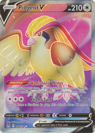 Sword & Shield: Lost Origin : 188/196 - Pidgeot V - Full Art Ultra Rare
