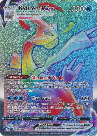Sword & Shield: Lost Origin : 197/196 - Kyurem VMAX - Hyper Rare