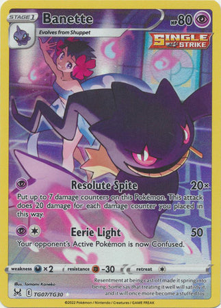 Sword & Shield: Lost Origin : TG07/TG30 - Banette - Holo Rare