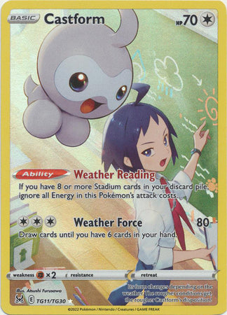 Sword & Shield: Lost Origin : TG11/TG30 - Castform - Holo Rare