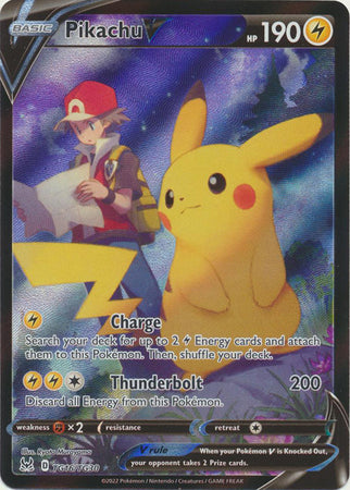 Sword & Shield: Lost Origin : TG16/TG30 - Pikachu V - Ultra Rare