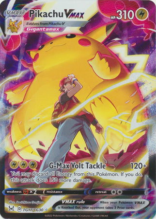 Sword & Shield: Lost Origin : TG17/TG30 - Pikachu VMAX - Ultra Rare