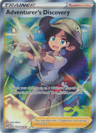 Sword & Shield: Lost Origin : TG23/TG30 - Adventurer's Discovery - Full Art Ultra Rare