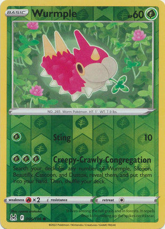 Sword & Shield: Lost Origin : 006/196 - Wurmple - Common Reverse Holo