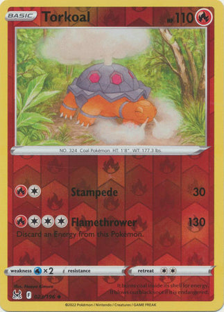 Sword & Shield: Lost Origin : 023/196 - Torkoal - Uncommon Reverse Holo
