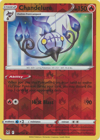 Sword & Shield: Lost Origin : 026/196 - Chandelure - Holo Rare Reverse Holo
