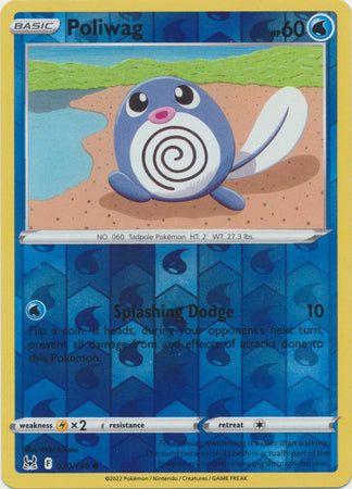 Sword & Shield: Lost Origin : 030/196 - Poliwag - Common Reverse Holo
