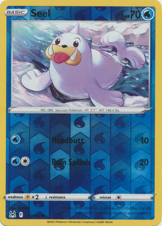 Sword & Shield: Lost Origin : 033/196 - Seel - Common Reverse Holo