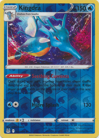 Sword & Shield: Lost Origin : 037/196 - Kingdra - Holo Rare Reverse Holo