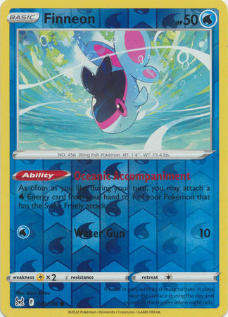 Sword & Shield: Lost Origin : 040/196 - Finneon - Common Reverse Holo