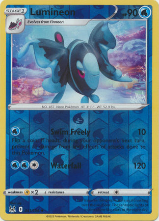 Sword & Shield: Lost Origin : 041/196 - Lumineon - Uncommon Reverse Holo