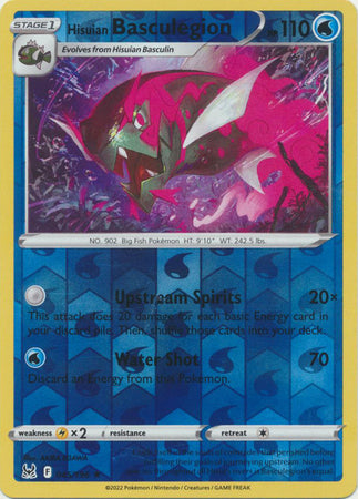 Sword & Shield: Lost Origin : 045/196 - Hisuian Basculegion - Holo Rare Reverse Holo